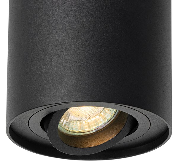 Okos mennyezeti spotlámpa fekete állítható, WiFi-vel GU10 - Rondoo up