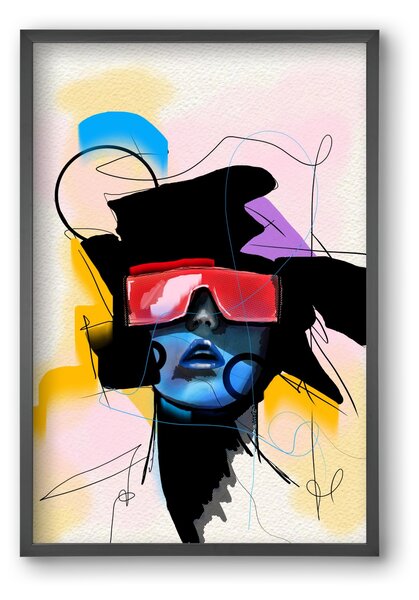 Behind the Visor - falikép keretben | artbridge