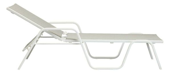KETTLER BASIC PLUS alumínium napozóágy – fehér / világosszürke