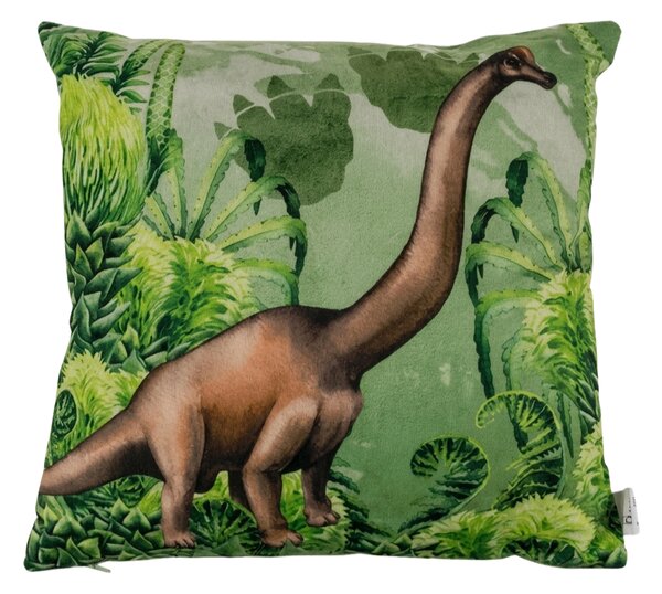Díszpárna BRACHIOSAURUS 40x40 cm, zöld