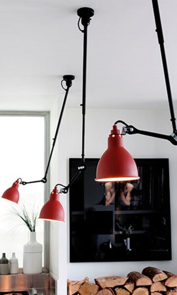 Lampe Gras 302 mennyezeti világítás, piros – DCW