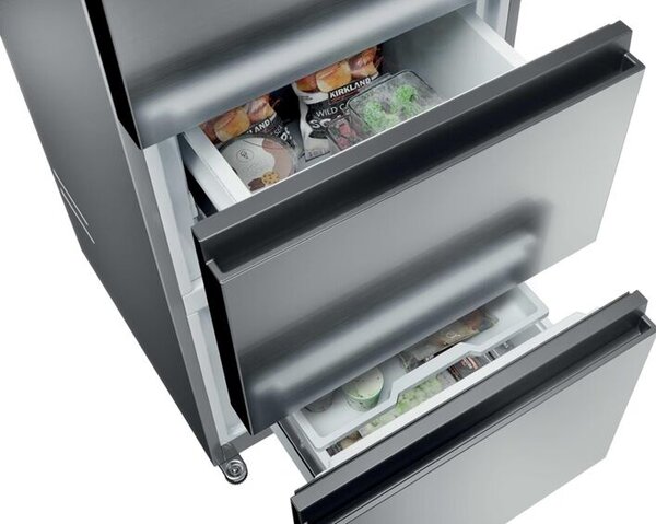 Haier HTR3518ENMX Alulfagyasztó hűtőszekrény, 303L, M:185, No Frost, E energiaosztály