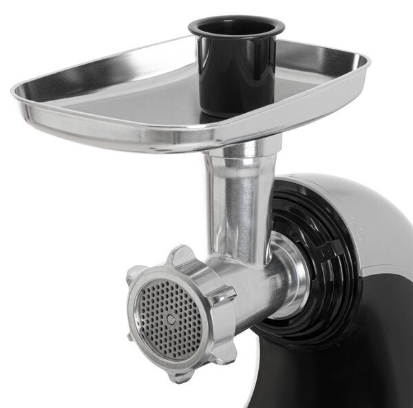 Adler AD 4131, Max. 150 W, 3 lyukátmérő, 64 dB, Fekete-Inox, Húsdaráló, Aprító, Gyümölcscentrifuga