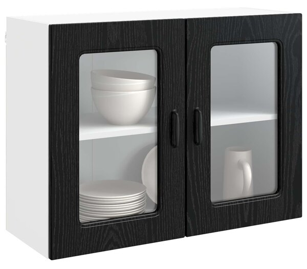 VidaXL Mosogatógép panel Kalmar Fekete tölgy 80 x 31 x 60 cm Faanyag
