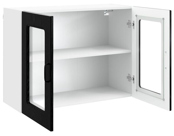 VidaXL Mosogatógép panel Kalmar Fekete tölgy 80 x 31 x 60 cm Faanyag