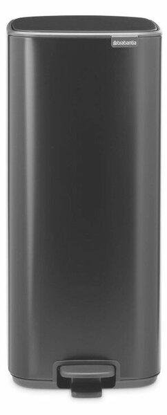 Brabantia Bo 30 literes fém pedálos szemetes - Matt fekete