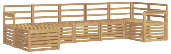 VidaXL Kültéri kanapé szett 7 pcs Fehér