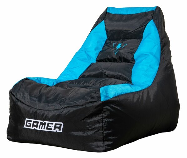 GAME-002 Gaming babzsákfotel fekete-kék