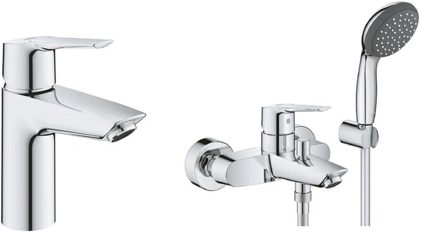 Set kád és zuhany csaptelep Grohe Start 23413002, mosdócsaptelep Grohe Start 23550002