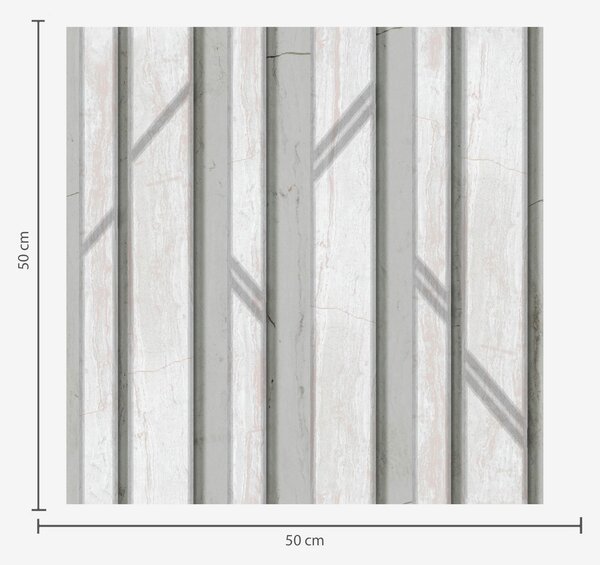 Tapéta Fa panel hatás világosszürke színben, 3d tapétá, a00055 : Uwalls.hu