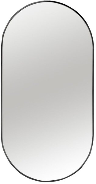 Ars Longa Scandi tükör 40x80 cm ovális fekete SCANDI4080-C