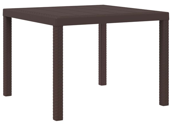 VidaXL Kert étkező szett párnával 3 pcs Barna és Tópszínű PP