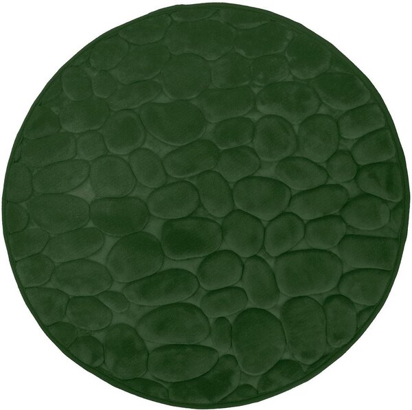 Duschy Bellarina fürdőszoba szőnyeg 60x60 cm kerek zöld 767-59
