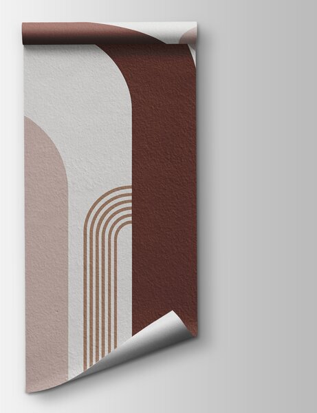 Fotótapéta Absztrakt formák földszínekben, Designer fali fotótapéta, Népszerű fotótapéta, u73102 - Tapeko.hu