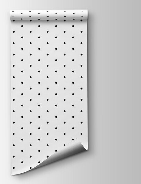 Fotótapéta Fekete pontok fehér háttéren, Geometriai fotótapéta, Népszerű fotótapéta, u98562 - Tapeko.hu