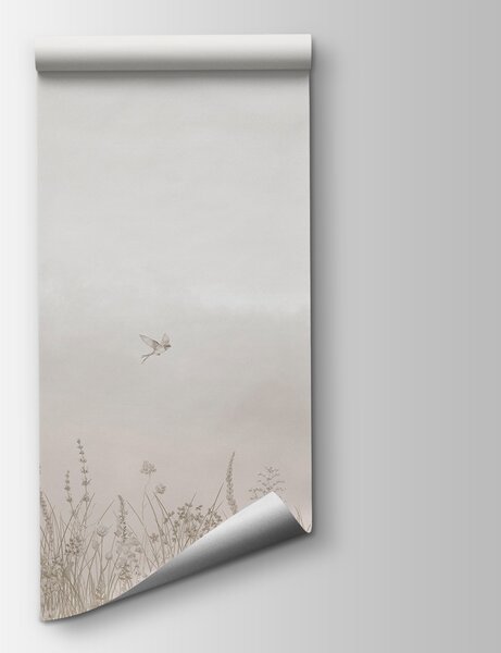 Fotótapéta Madár repül egy virágmező felett, Természet fotótapéta, Népszerű fotótapéta, w03391v2 - Tapeko.hu