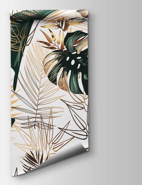 Fotótapéta Dús trópusi levelek elegáns designban, Leveles fotótapéta, Népszerű fotótapéta, u53279 - Tapeko.hu