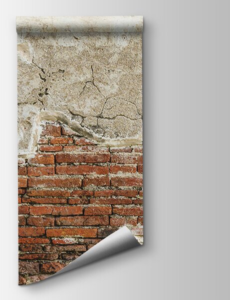 Fotótapéta Téglafal cementfallal, Textúrás fotótapéta, Népszerű fotótapéta, u74256 - Tapeko.hu
