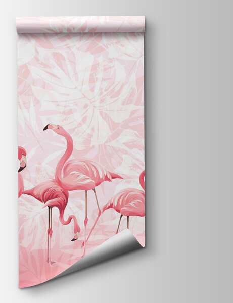 Fotótapéta Egy csoport rózsaszín flamingó, Flamingós fotótapéta, Népszerű fotótapéta, u97217 - Tapeko.hu