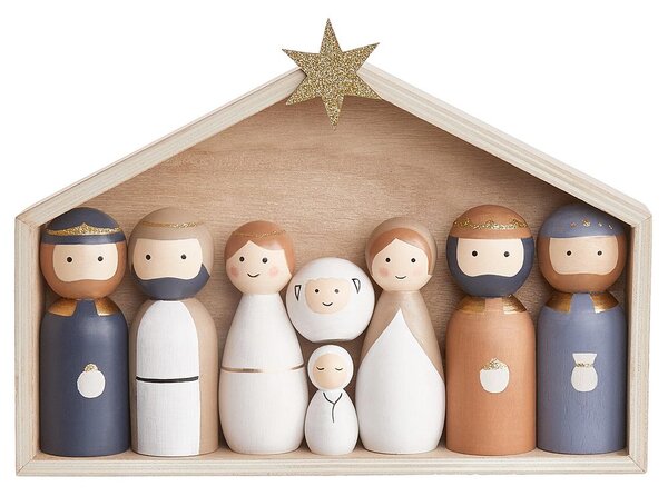 X-MAS betlehemi figurák, 9 darabos készlet