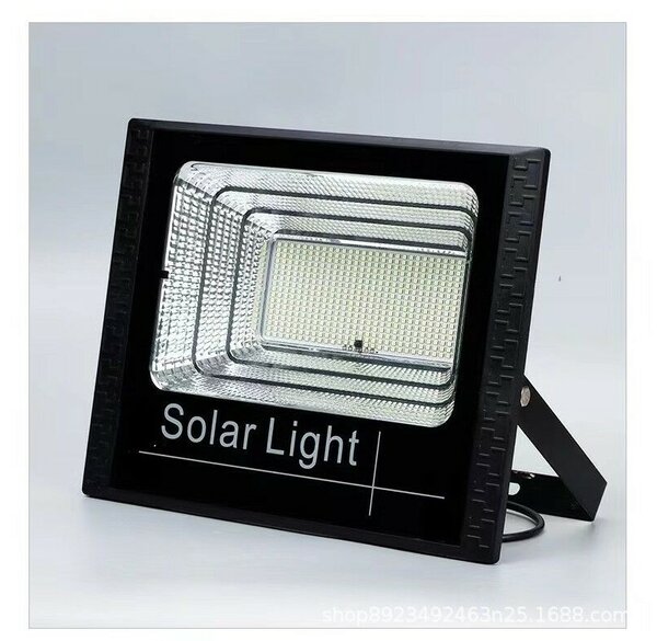 Alista Home 800W SMD LED szoláris töltésű reflektor, napelemmel, távirányítóval, rögzítő tartóval, ABS anyagból, 20AH, 966 LED, színhőmérséklet 6500K, 32x26x9 cm, fekete