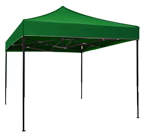 Összecsukható Rendezvénysátor, Fémvázas Udvarba és Kertbe, 2x3 m, Zöld, Flippy