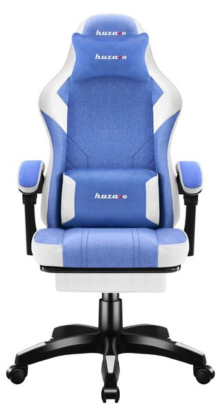 Gamer szék space 3.7 lábtartóval kék