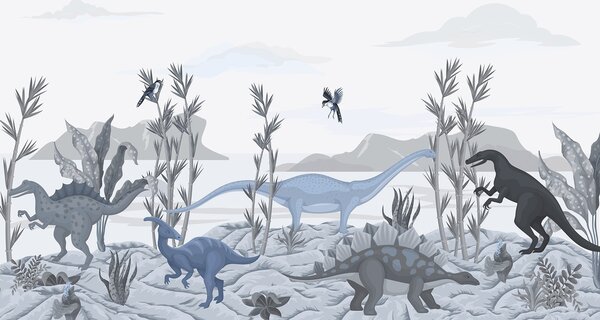 Fotótapéta Dinoszauruszok, Gyerek fotótapéta, Gyerek fotótapéta dinoszauruszok, w03562v2 : Uwalls.hu