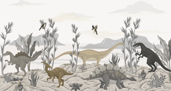 Fotótapéta Dinoszauruszok, Gyerek fotótapéta, Gyerek fotótapéta dinoszauruszok, w03562v1 : Uwalls.hu
