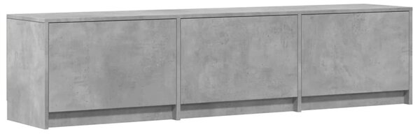 VidaXL TV szekrény leddel fiókkal Beton 165 x 34 x 40 cm Faanyag