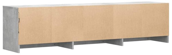 VidaXL TV szekrény leddel fiókkal Beton 165 x 34 x 40 cm Faanyag
