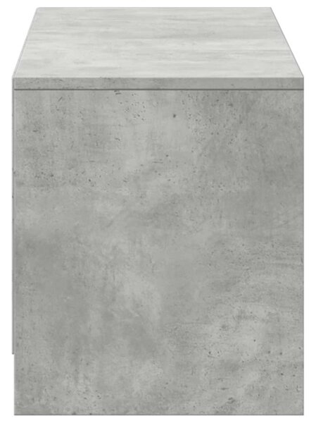 VidaXL TV szekrény leddel fiókkal Beton 140 x 34 x 40 cm Faanyag