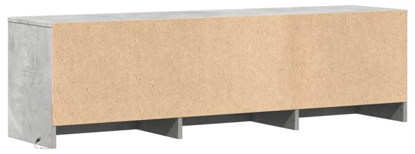 VidaXL TV szekrény leddel fiókkal Beton 140 x 34 x 40 cm Faanyag