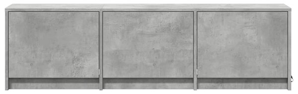 VidaXL TV szekrény leddel fiókkal Beton 140 x 34 x 40 cm Faanyag
