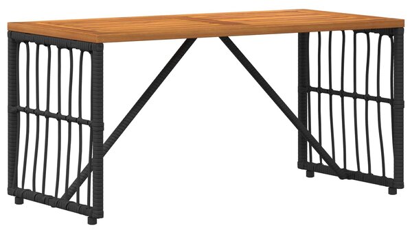 VidaXL Kültéri Bútor Szett 4 pcs Fekete és Sötétszürke