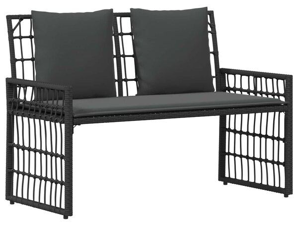VidaXL Kültéri Bútor Szett 4 pcs Fekete és Sötétszürke