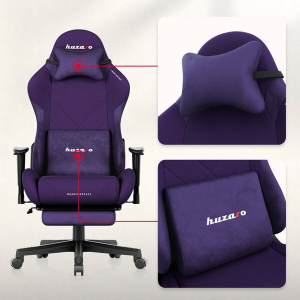 Gamer szék, Force 5.7 lábtartóval lila