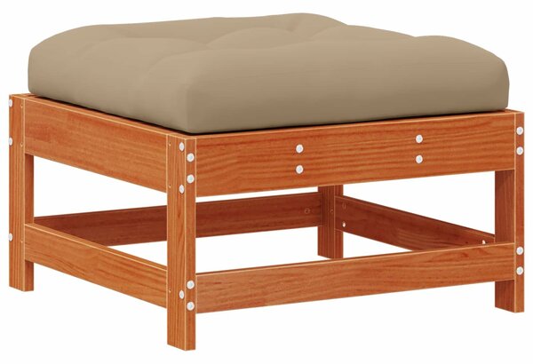 VidaXL Kerti lounge szett 8 pcs Viaszbarna Tömör Fenyőfa