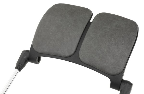 Irodai szék, sötétszürke/fekete, teherbírás 150 kg, VILMER