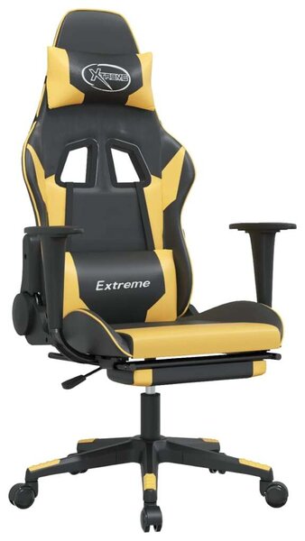 Xtreme Gamer Szék - Masszázs Funkció - Fekete-Arany