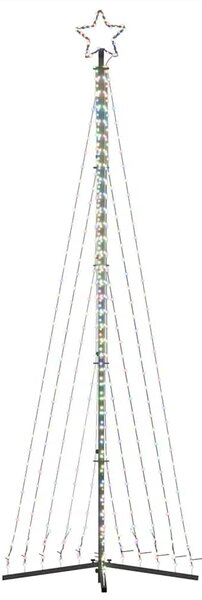 Színes LED karácsonyfa 447 LED 247 cm