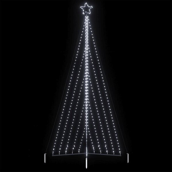 Hideg fehér LED karácsonyfa 339 LED 182 cm