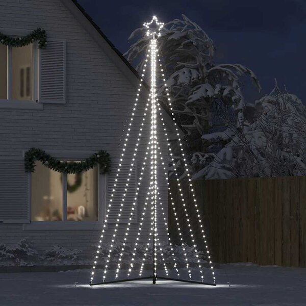 Hideg fehér LED karácsonyfa 339 LED 182 cm