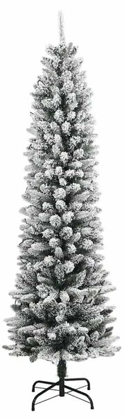 Műkarácsonyfa 150 LED-del és pelyhes hóval 120 cm