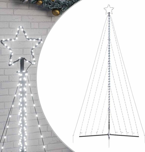 Hideg fehér LED karácsonyfa 339 LED 182 cm