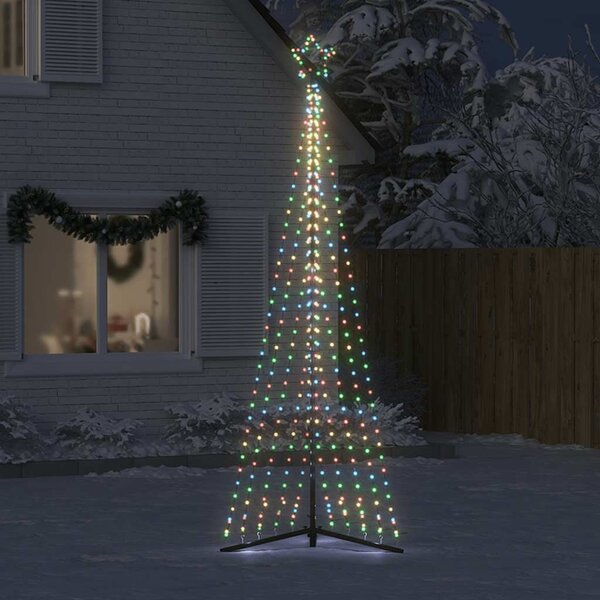 Színes LED karácsonyfa 447 LED 247 cm