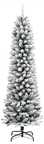 PVC és polietilén műkarácsonyfa pelyhes hóval 120 cm