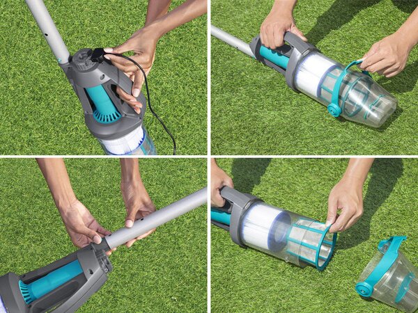 Bestway AquaGrip akkus kézi medenceporszívó + 2 fej 58946