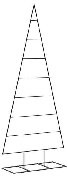 Fekete fém karácsonyfa dekorációhoz 150 cm