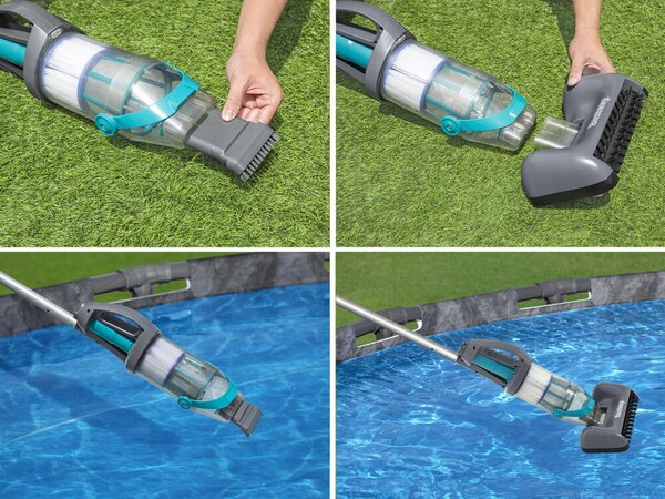 Bestway AquaGrip akkus kézi medenceporszívó + 2 fej 58946